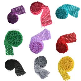 Hair Accessories 2.75" Elastic Crochet Headband Ribbon For Bows Girls Tutu Waistband 3 Metres Per Lot