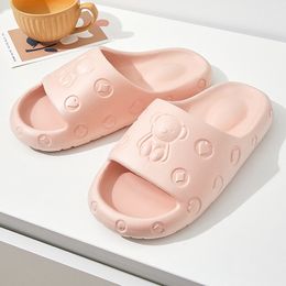 indoor home sandals slippers yellow green womens mens summer 2024 new shower couple wearing sandal white black pink