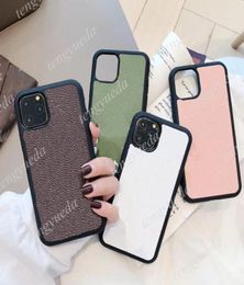 Fashion Designer Big Flower Phone Cases for iPhone 12 11 pro max Xs XR Xsmax 7 8 plus Top Quality Leather TPU Luxury Cellphone Cov1451209