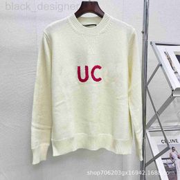 Women's Knits & Tees designer 24 Early Spring G Home South Oil High Quality Round Neck Letter Long sleeved Knitted Wool Pullover Top Fashion Exquisite Versatile YIEF