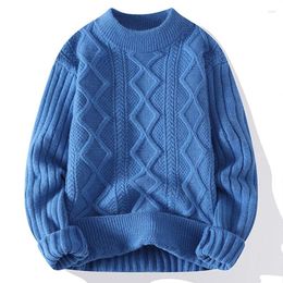 Men's Sweaters Sweater Trend Casual Thickened Warm Youth Twist Knit Bottom Wear