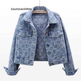 Women's Hoodies Sweatshirts C2036 designer jacket women long sleeve Lapel Neck jeans jackets denim womens coat tracksuits sweatshirt sport suit