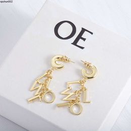 Designer Gold Stud Earrings for Womens Pendants Geometric Silver Earring Charm Jewellery Fashion Ear Studs Hoop Woman Designers Gift M7pj