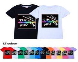 TikTok Children ShortSleeved TShirt 12 Colour Available Cotton tshirt Kids Clothes Kids Tops BoyGirl Tees Tik Tok Kids 6235442