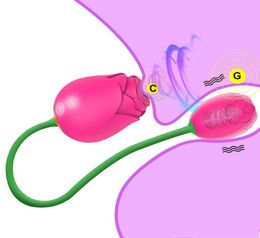 Rose Clit Sucker Vibrators for Women Powerful Clitoris Stimulator Vacuum Sucking Female Love Vibrating Egg Sex Toy for Adults 18p05221952