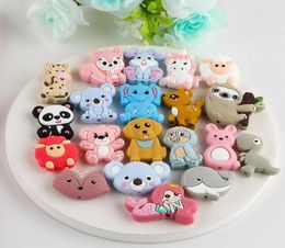 Kovict 10pcs Bpa Teethers Animal Silicone Beads Baby Teething Necklace Toy Koala Food Grade Cartoon Nursing Tiny Rodent4496254