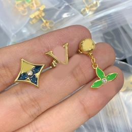 3PCS/Set Star Clover Pendant Ear Stud Stainless Steel Drop Earrings Luxury Brand Designer Fashion Women Wedding Party Jewelry With Box High Quality Best quality