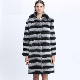 Women's Winter Warmth, Long Mink Fur Coat, Fashionable Casual, Oversized And Thickened 691320