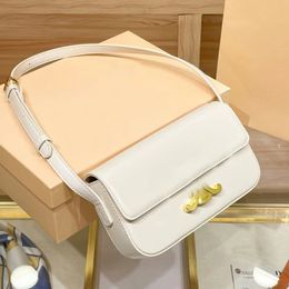 Luxury Designer Bag Tote bag High Quality Leather Shoulder Bag Women's Crossbody Bag Men's Quality Fashion Tofu Classic Clamshell Underarm Bag black and white Colour