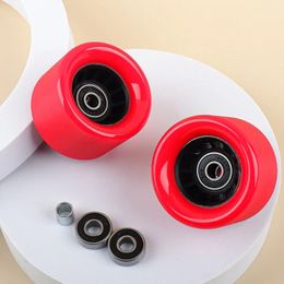 62*42mm ABEC-9 Bearing PU Rubber Skate Wheels For Inline Roller Skates Shoes Skateboard Double Row Ice Skate 4 Wheels Sneakers 240227