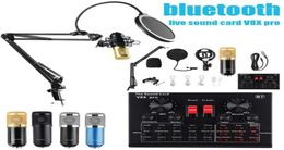 BM800 Pro Microphone Mixer o dj MIC Stand Condenser USB Wireless Karaoke KTV Professional Recording Live Bluetooth SoundCard16442481