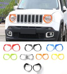 Car Styling ABS Car Birdie Headlight Lamp Decoration Cover For Jeep Renegade 20162018 Exterior Accessories3154955