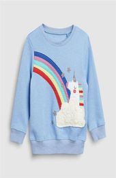 Little maven 27Years Spring Autumn Unicorn Toddler Kids Baby Girl Sweatshirt Children039s Clothing For Girl039s Sweater 2109763391