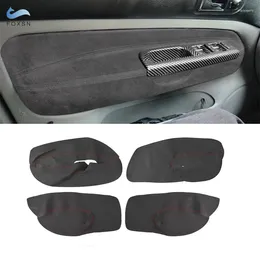 Interior Accessories For VW Golf 4 MK4 Bora Jetta 1998 1999 2000 2001 2002 2003 2004 2005 Only LHD Doors Armrest Panel Suede Leather Cover