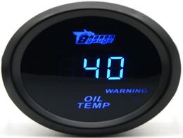 DRAGON GAUGE 2 inch 52MM Oil Temp Gauge Black Colour Digital Blue Led 40150 C3998924