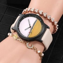 Wristwatches Fashion Women Watches Bracelet 3 Pcs Set Luxury Ladies Watch Quartz Wristwatch 2022 Gifts For Girlfriend Clock253N