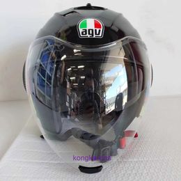 AGV ORB Quarter Half Helmet Mens and Womens Dual Lens Motorcycle 10 87W2