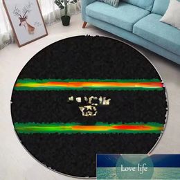 Quality Designer living room circular carpet classic logo printed carpet bedroom living room coffee table mat rugs Home decoration carpet