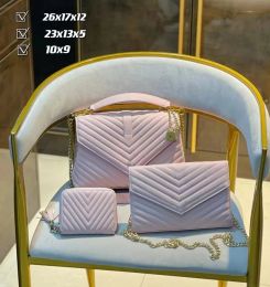 Women 3pcs/set Classic Top Designer Handbags Multi Pochette Genuine Leather Shoulder Clutch Tote Messenger Purse Crossbody bags