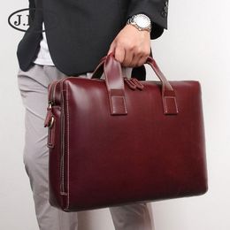 J M D 2019 New High Quality 100% Real Leather ship Men Briefcases Messenger Bag Laptop Bags Hand Bag 7167291G