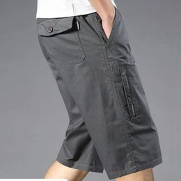 Pantaloncini da lavoro vintage con tasca grande Pantaloncini estivi maschili larghi dritti Harajuku Moda Y2k Abbigliamento Pantaloni casual da uomo 240301