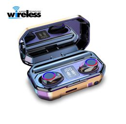 M12 TWS Wireless Headphones Bluetooth 50 earphone HiFi Waterproof earbuds Touch Control Headset for sport gaming headsets7896576