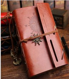 Vintage Faux Leather Cover Journal Diary Blank String Notebook Kraft paper notepads Business office Notebook Diary travel loosele8345464