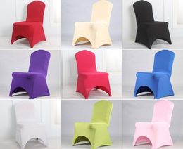 New Arrive Universal many Colours choose spandex Wedding Party chair covers spandex lycra chair cover for Wedding Party Banquet arc3582074