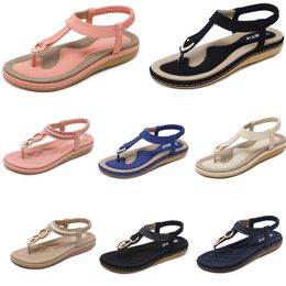 2024 sommer Frauen Schuhe Sandalen Low Heels Mesh Oberfläche Freizeit Mama Schwarz Weiß Große Größe 35-42 J20 GAI GAI