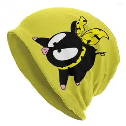 Berets Unisex Original HQ Pig From Ranma P-Chan Slouchy Beanie Hat Merch Arrival Kawaii Dual-use Bonnet Knitted