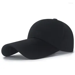 Ball Caps 5.7 Extra Long Bill Plain Adjustable Polo Hat Baseball Cap Men Women Cotton Visor Solid Snapback