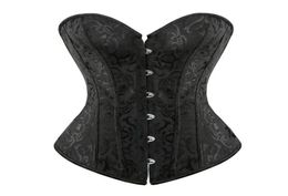 Bustiers Corsets Caudatus Vintage And Plus Size Flower Print Bridal Bustier Corset Push Up Victorian Corselet Overbust Burlesque9707578