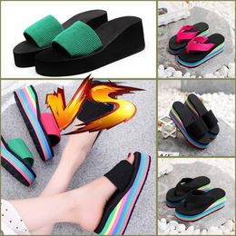 High quality GAI Summer Women men Beach Flip Flops Classic Ladies Cool Flat Slipper Female Sandals Shoes eur 35-43