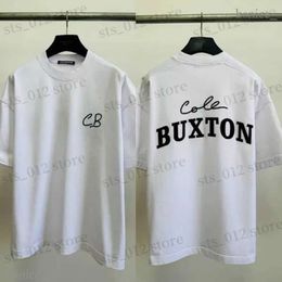 Men's T-shirts Oversized Cole Buxton Tshirts Letter Slogan Patch Embroidered Short Sleeved Tops Oversized CB T-shirt for Men Women 513