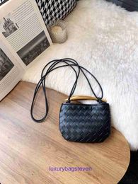 Brand Bottgs's Vents's sardine Tote bags for women online shop Sardine woven bag Leather Summer 2023 New black handbag With Real Logo