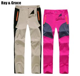 RAY GRACE Quick Dry Hiking Pants Women Summer Stretchy Outdoor Pants Waterproof Men Trekking Fishing Trousers Mountain Climbing C15398797