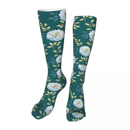 Men's Socks Beautiful Flowers Novelty Ankle Unisex Mid-Calf Thick Knit Soft Casual