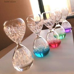 Decorative Objects Figurines Creative Bubble Dream Bubble Hourglass Childrens Timer Bubble Novelty Entertainment Multicolor Hourglass Desktop Decoration T240