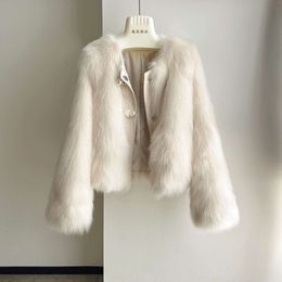 Fox Grass For Women's 2023 New Winter Integrated Youth Short Fur Coat Haining 803924