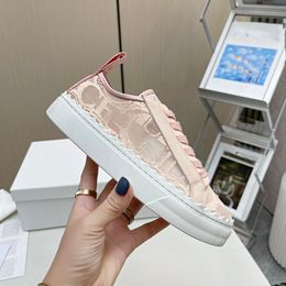 designer shoes womens luxury Casual shoes campus sandals summer Lace embroidery Mesh Young fashion Flat shoes Trainers platform lady sneakers Breathable