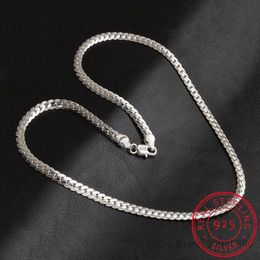 2020 New 5mm Fashion Chain 925 Sterling Silver Necklace Pendant Men Jewellery Full Side Necklace285V