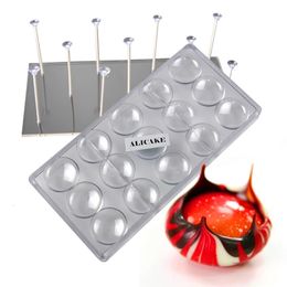 Volcano Chocolate Mold Polycarbonate for Bonbon Mould Candy Stand Set Bakery Baking Confectionery Tools 240226