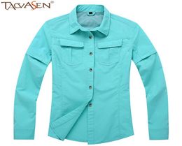 TACVASEN Shirt Women Blouses Quick Dry Fishing Clothes Camping Hiking Shirt Tops Women Shirt Long Sleeves Thin SHJXL03 C181114019221484