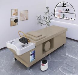 Water storage head treatment shampoo bed Water circulation barbershop beauty salons for Thai fumigation massage foot massage flush bed