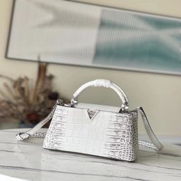 sell new woman shopping bag designer brand genuine leather crocodile grain lady everyday bags198c