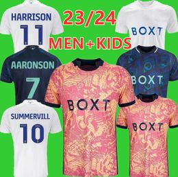 23 24 BAMFORD RAPHINHA soccer jerseyS LEEDS UnItEdS 2023 2024 PHILLIPS British Legion Poppy patch COSTA Alioski RODRIGO M HARRISON BAMFORD Men Kids football shirt