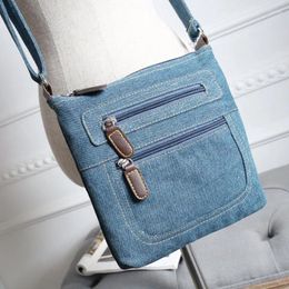 Evening Bags Denim Shoulder Bag Handbags Matching Jeans Youthful College Style Women Crossbody Female Messenger Tote Pouch