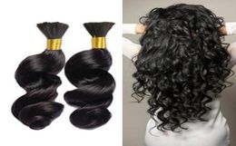 Human Hair For Micro Braids Loose Wave Bulk For Braiding No Weft 9A Loose Wave Bulk Hair Extensions18039036557674