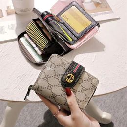 designer wallets women's brand purses for men folding multi-card fashion leather Holders men's exquisite short style hig245i