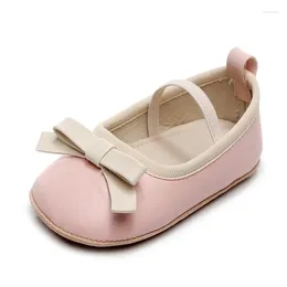 First Walkers Baby Girl Mary Jane Flats Shoes Non Slip Soft Sole Walker Bowknot Baptism Wedding Princess Crib